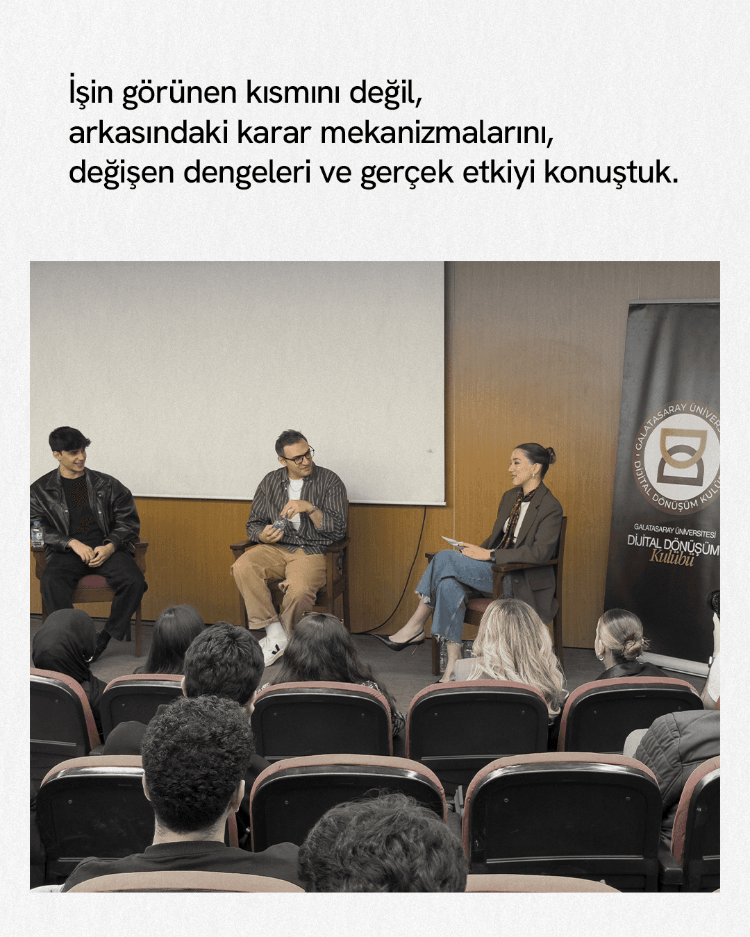 Genç zihinlerle bir araya geldiğimiz her buluşma bizim için ayrı bir değer taşıyor